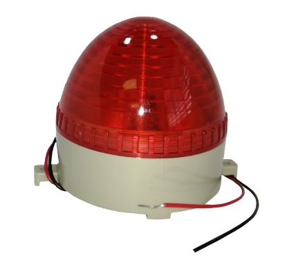 Picture of STROBE / BEACON LED LIGHT 380VAC 2W  D=70mm RED SCR