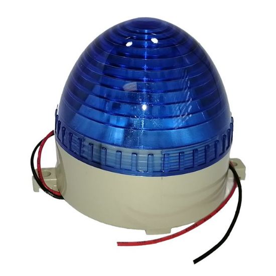Picture of STROBE / BEACON LED LIGHT 110VAC 2W  D=70mm BLUE SCR