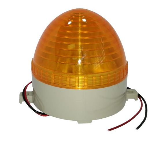 Picture of STROBE / BEACON LED LIGHT 380VAC 2W  D=70mm YELLOW SCR