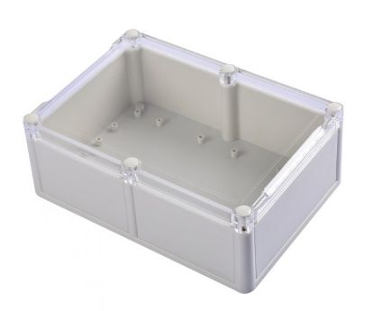 Picture of PLASTIC ENCLOSURE WITH CLEAR LID 204x143x75mm