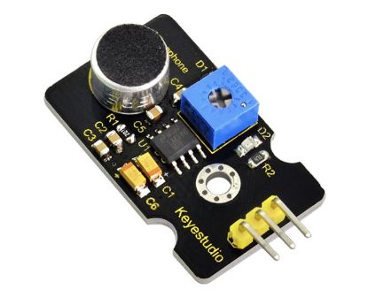 Picture of MICROPHONE / SOUND SENSOR AND AMPLIFIER FOR ARDUINO
