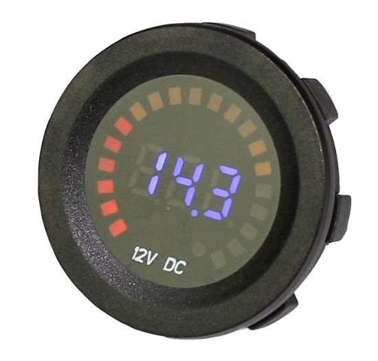 Picture of AUTOMOTIVE 12VDC BLUE GRAPHIC VOLTMETER