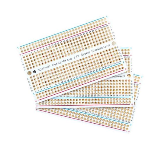 Picture of 1/2 SIZE SOLDERABLE PCB 170 HOLES 50x80mm - 3P/PACK