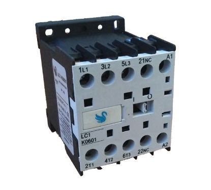 Picture of AC CONTACTOR 6A 230VAC COIL 3P, 3-NO & 1-N.C AUX