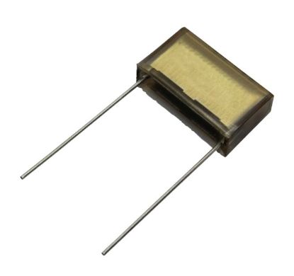 Picture of METALLIZED PAPER CAPACITOR 10nF 275VAC 20% PCB P=15.2