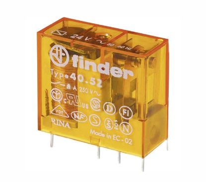 Picture of RELAY DPDT NON-LATCHING 8A 110VAC RECT 8PCB