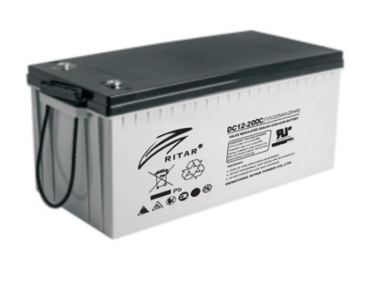 Picture of BATTERY LEAD CARBON 12V 200AH - 522x240x224mm