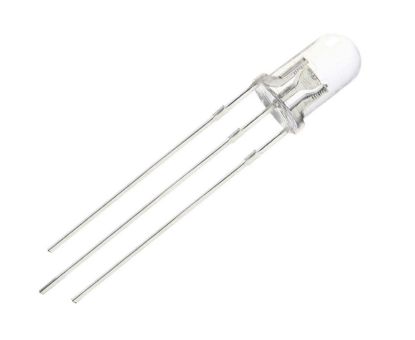 Picture of BI-COLOUR 3PIN CLEAR YELLOW & GREEN COMON ANODE 5mm LED