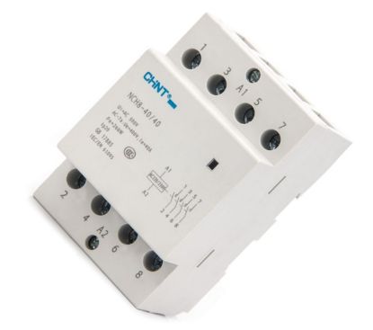 Picture of CONTACTOR 4 POLE N.O. 40-AMP 220VAC DIN