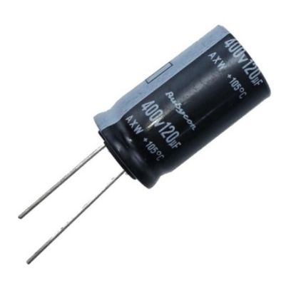 Picture of ELECTROLYTIC CAPACITOR RADIAL 120uF 200V HT 13x30 P=5