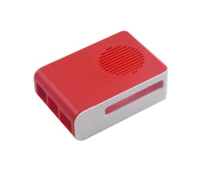 Picture of PLASTIC ENCLOSURE RASPEBRRY PI RED/WHITE