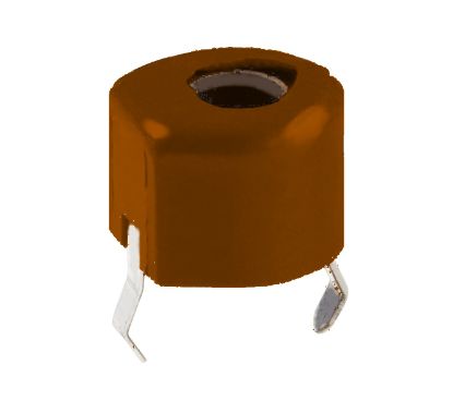 Picture of ADJUSTABLE CAPACITOR T/H 120pF - 10pF BROWN