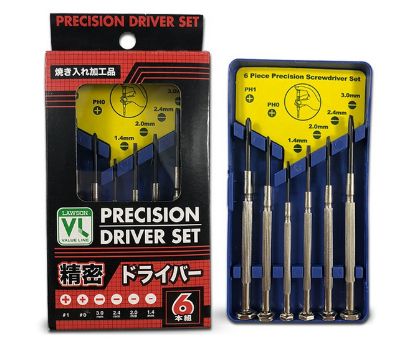 Picture of PRECISION JEWELER SCREWDRIVER COMMON SET OF 6PCS