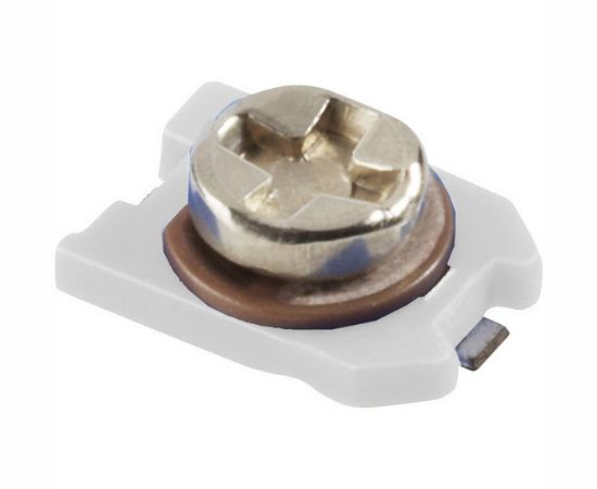Picture of ADJUTABLE CAPACITOR SMD 10pF-3.5pF WHITE