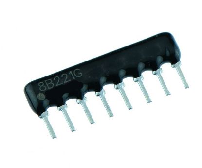 Picture of NETWORK RESISTOR SIL  8-PIN 4-RES 10K