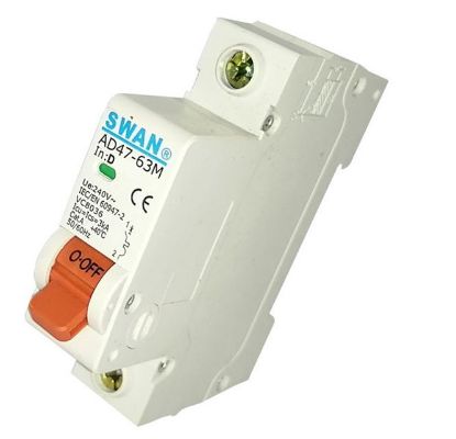 Picture of MINI D/R CIRCUIT BREAKER 3KA D-CURVE 1P 32A