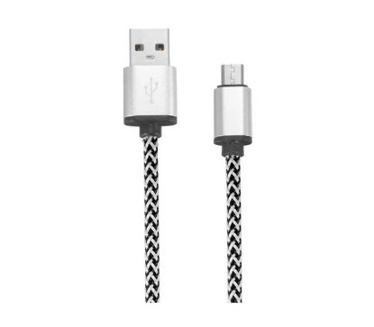Picture of MICRO-USB TO USB-A 0.3M DATA LEAD SILVER