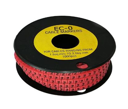 Picture of CABLE MARKER 2 RED OD 1.5 - 3mm2 EC-TYPE