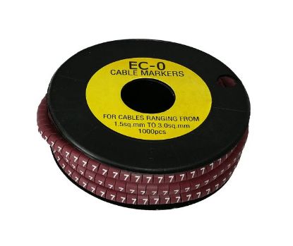 Picture of CABLE MARKER 7 PURPLE OD 1.5 - 3mm2 EC-TYPE