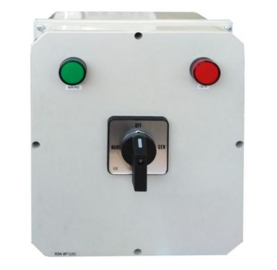 Picture of CHANGE OVER SWITCH 4-POLE PVC ENC 40A