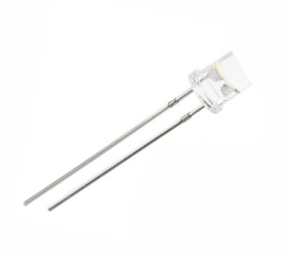 Picture of LED 5MM FLAT TOP CLEAR TO YELLOW 590nm 2K5mcd 100-D