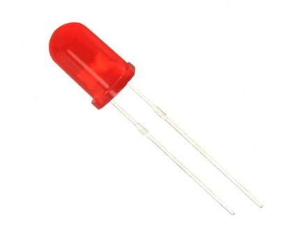 Picture of LED LOW CURRENT 5mm DIFUSED-RED ROUND 8mcd 35-DEG.