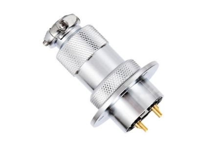 Picture of 8W 25mm P/M-MIC-PLUG AND SOCKET 7A 250V LRG CONNECTOR