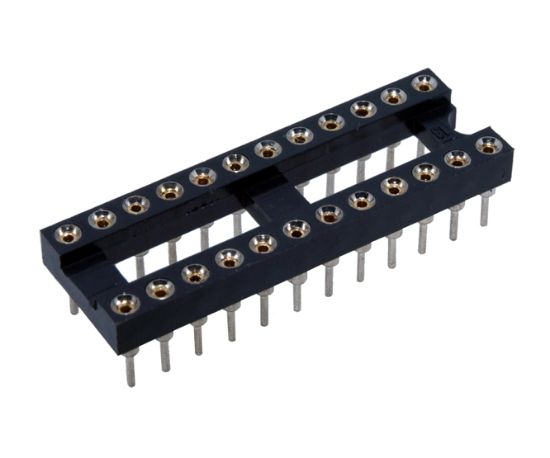 Picture of IC SOCKET 0.3 TULIP RND NARROW 24W - 20PCS/TUBE