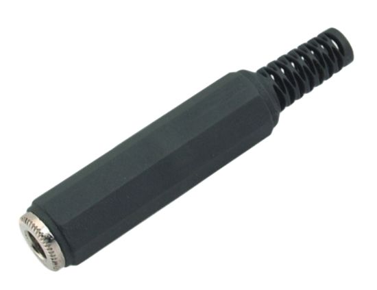 Picture of SOCKET MONO 6.3mm IN LINE PLAS