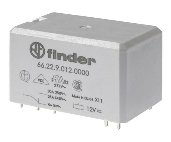 Picture of RELAY DPDT 30A 12VDC 8PCB PINS