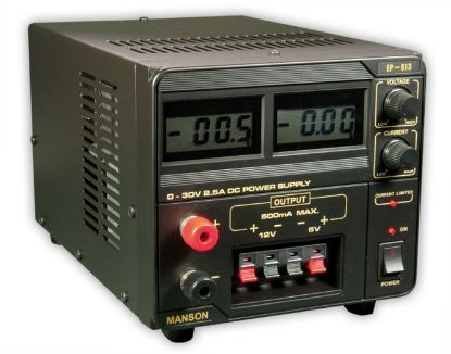 Picture of DIGITAL BENCH POWER SUPPLY 1CH 0-30V 2.5A
