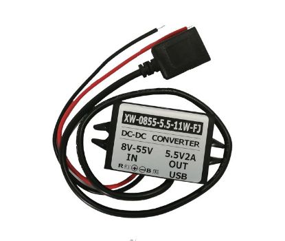 Picture of DC-DC CONVERTER I=8-55V  O=5.5V @ 2A WIRE& USB