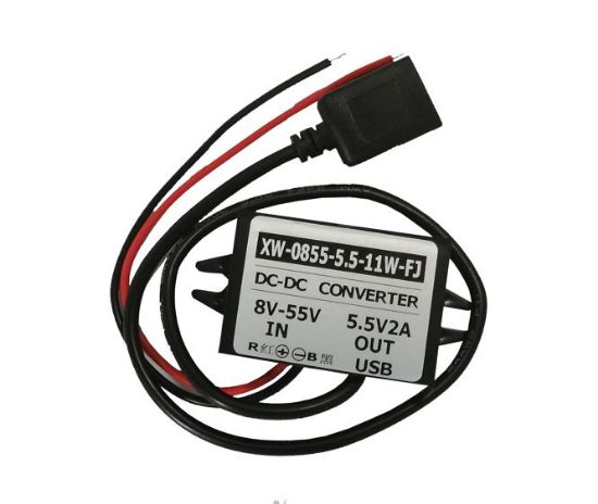 Picture of DC-DC CONVERTER I=8-55V  O=5.5V @ 2A WIRE& USB