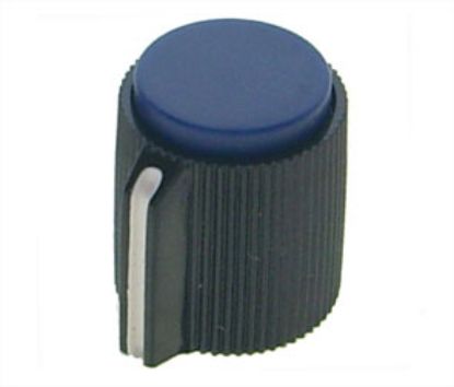 Picture of KNOB PLA BLU SCR LIN 13x13x6.4
