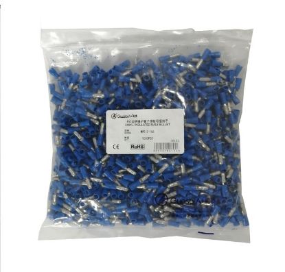 Picture of TERMINAL PRE-INS BULLET BL 4mm MALE - 1K/BAG