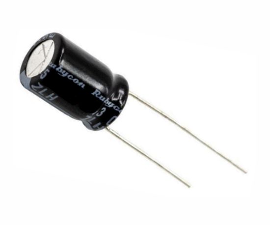 Picture of ELECTROLYTIC CAPACITOR RADIAL 820uF 6.3V HT ZLH 8x11.5 P=3.5