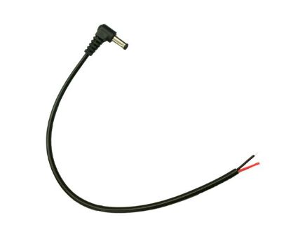 Picture of 2.1mm DC SOCKET IN-LINE OPEN END LEAD R/A 300mm