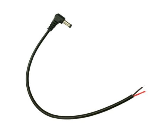 Picture of 2.1mm DC SOCKET IN-LINE OPEN END LEAD R/A 300mm