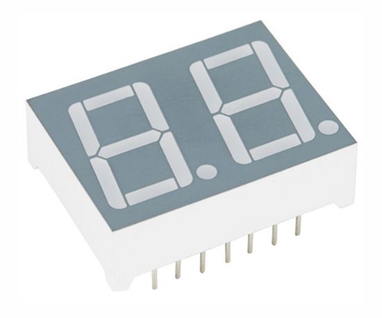 Picture of DUAL 7-SEGMENT LED DISPLAY CH=12.7mm