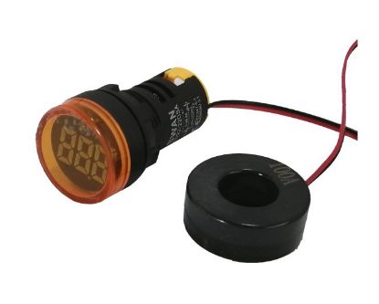 Picture of 220VAC PILOT LIGHT AMPMETER YL 1-99A WITH 100A CT