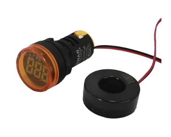 Picture of 220VAC PILOT LIGHT AMPMETER YL 1-99A WITH 100A CT