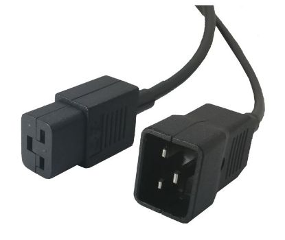 Picture of C19 IEC SOCKET -C20 IEC PLUG MOULDED LEAD BLACK - 10m