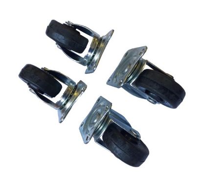 Picture of CASTOR RUBBER WHEEL 38mm SWIVEL SET-4PCS