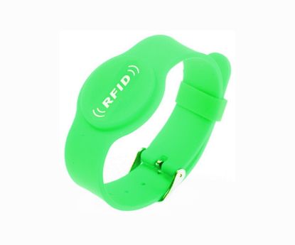 Picture of WRIST BAND RFID TAG TK4100 125KHz - FL GREEN