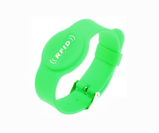 Picture of WRIST BAND RFID TAG TK4100 125KHz - FL GREEN