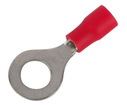 Picture of TERMINAL PRE-INSULATED RING LUG RED R=6.4mm- DEBULK