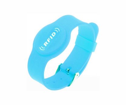 Picture of WRIST BAND RFID TAG TK4100 125KHz - ICE BLUE