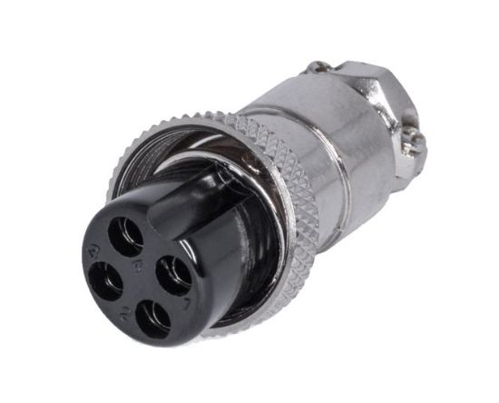 Picture of M16 4W MIC-SOCKET 5A 125V AVIATION CONNECTOR