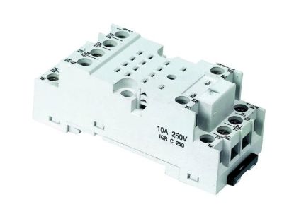 Picture of DIN RELAY SOCKET 14PIN RETANGULAR 4PDT