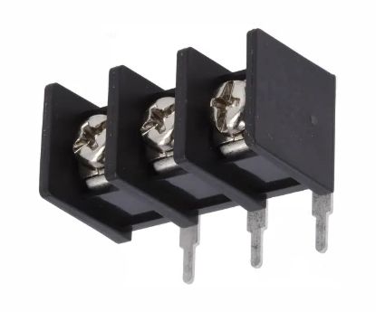 Picture of CONNECTOR STRIP R/A 3W 10MM OP BLK